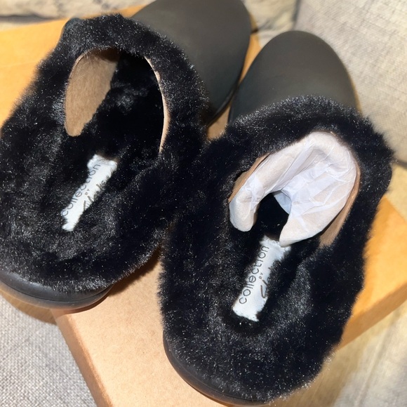 NEW Clarks Roseville faux fur lined clog - Picture 4 of 7